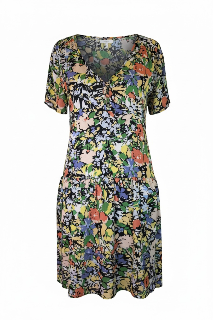 Parker Savannah Floral Silk Blend Shift Dress in Cannes Floral
